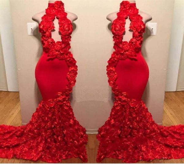 2019 red mermaid prom dresses high neck keyhole flowers ruffles rose evening gowns plus size party dress cooktail pageant gown1601427, Black
2019 red mermaid prom dresses high neck keyhole flowers ruffles rose evening gowns plus size party dress cooktail pageant gown1601427, Black