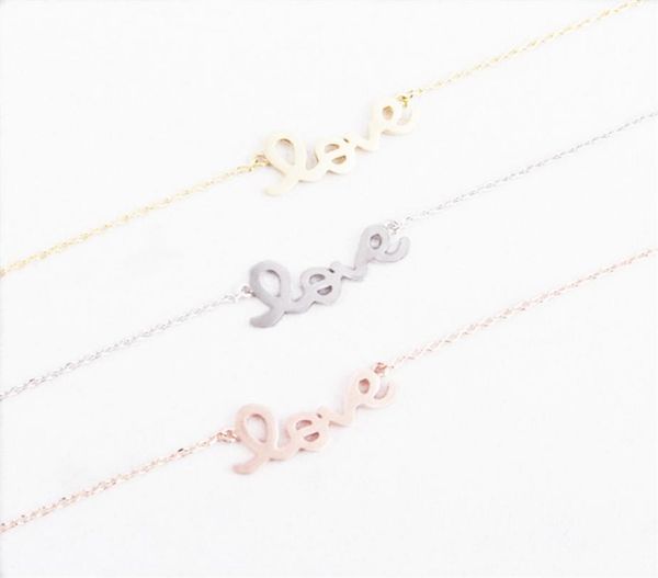 fashion shapes of letters goldcolor love plated necklace pendant necklace for women gift whole3598432, Silver
fashion shapes of letters goldcolor love plated necklace pendant necklace for women gift whole3598432, Silver