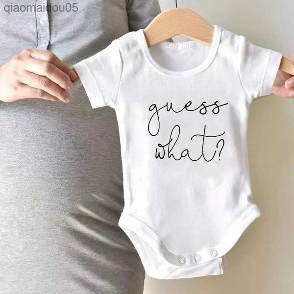 baby announcement onesie guess what print funny newborn baby rompers cotton body baby girls boys pregnancy reveal ropa bodysuit l230712, Blue
baby announcement onesie guess what print funny newborn baby rompers cotton body baby girls boys pregnancy reveal ropa bodysuit l230712, Blue