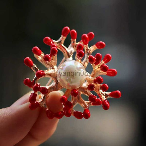 pins brooches red simple pin pearl brooches retro badge coral shape corsage brooch woman party gift hkd230807, Gray
pins brooches red simple pin pearl brooches retro badge coral shape corsage brooch woman party gift hkd230807, Gray