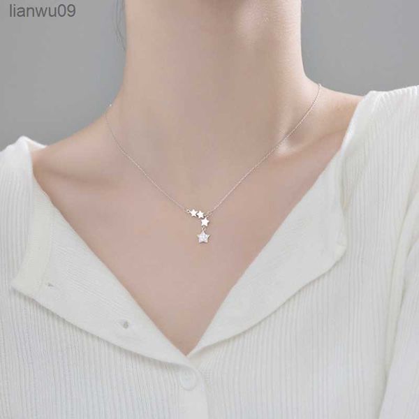 925 sterling silver star tassel necklace glitter zircon fivepointed star pendant female simple clavicle chain high jewelry gift l230704
925 sterling silver star tassel necklace glitter zircon fivepointed star pendant female simple clavicle chain high jewelry gift l230704