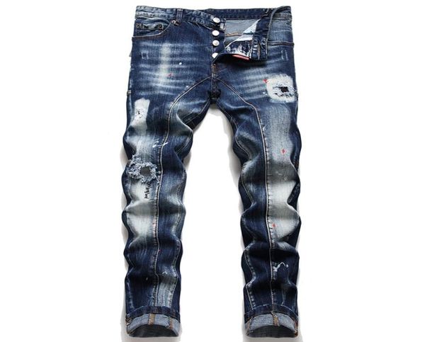blue mens slimfit ripped jeans punk hand frayed denim trousers simple slim fit stretch hole patch pants vaqueros de hombre2828772
blue mens slimfit ripped jeans punk hand frayed denim trousers simple slim fit stretch hole patch pants vaqueros de hombre2828772
