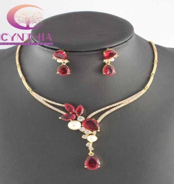 fashion white pearl rubyblacksapphire garnet gold plated crystal necklace earrings wedding party jewelry set1977430, Slivery;golden
fashion white pearl rubyblacksapphire garnet gold plated crystal necklace earrings wedding party jewelry set1977430, Slivery;golden