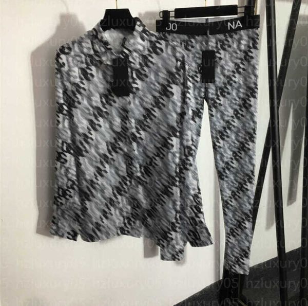 summer womens yoga tracksuit designer two piece pants set alphabet gradient print lapel long sleeve shirt stretchy skinny bottoms designers, White
summer womens yoga tracksuit designer two piece pants set alphabet gradient print lapel long sleeve shirt stretchy skinny bottoms designers, White
