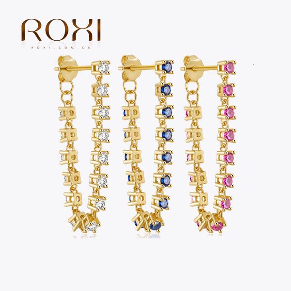 stud roxi diamond hip hop chain earrings 925 sterling silver colorful tassel men ladies geometric jewelry 230804, Golden;silver
stud roxi diamond hip hop chain earrings 925 sterling silver colorful tassel men ladies geometric jewelry 230804, Golden;silver