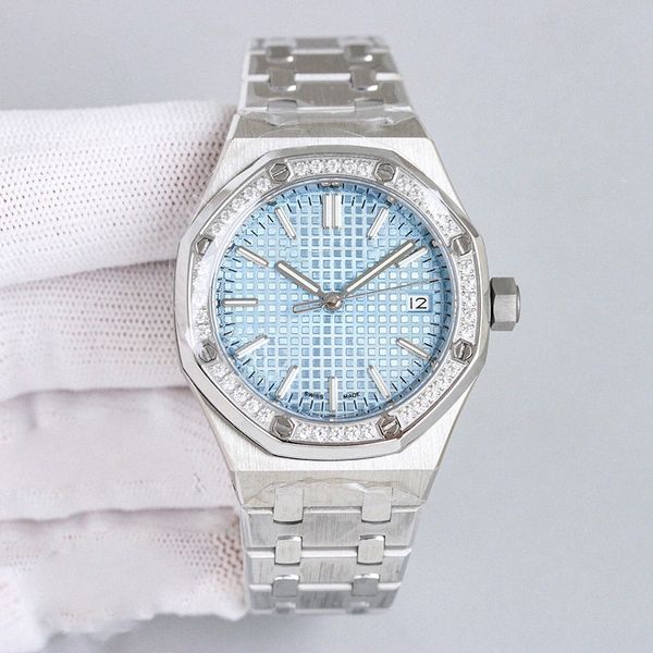 wristwatches designer ice blue royal 37mm oakdiamond 15550 automatic mechanical movement j01h#, Slivery;brown
wristwatches designer ice blue royal 37mm oakdiamond 15550 automatic mechanical movement j01h#, Slivery;brown