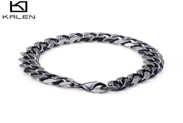 retro 316 stainless steel brushed link chain bracelets for men biker matte hand chain wrist wrap bracelets jewelry7653127, Black
retro 316 stainless steel brushed link chain bracelets for men biker matte hand chain wrist wrap bracelets jewelry7653127, Black