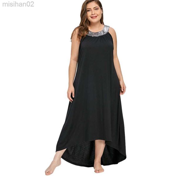basic casual dresses plus size halter tunic long dress women high and low party dresses elegant maxi dress sleeveless women summer vestidos, Black;gray
basic casual dresses plus size halter tunic long dress women high and low party dresses elegant maxi dress sleeveless women summer vestidos, Black;gray