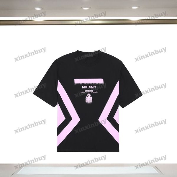 xinxinbuy men designer knitted tee t shirt 23ss paris letter gradient printing short sleeve cotton women black xs-l, Black;brown
xinxinbuy men designer knitted tee t shirt 23ss paris letter gradient printing short sleeve cotton women black xs-l, Black;brown