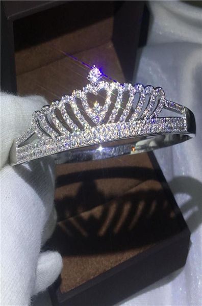 vecalon female crown bracelet pave setting 5a zircon cz white gold filled wedding bangle for women bridal mother jewelry5631388, Golden;silver
vecalon female crown bracelet pave setting 5a zircon cz white gold filled wedding bangle for women bridal mother jewelry5631388, Golden;silver