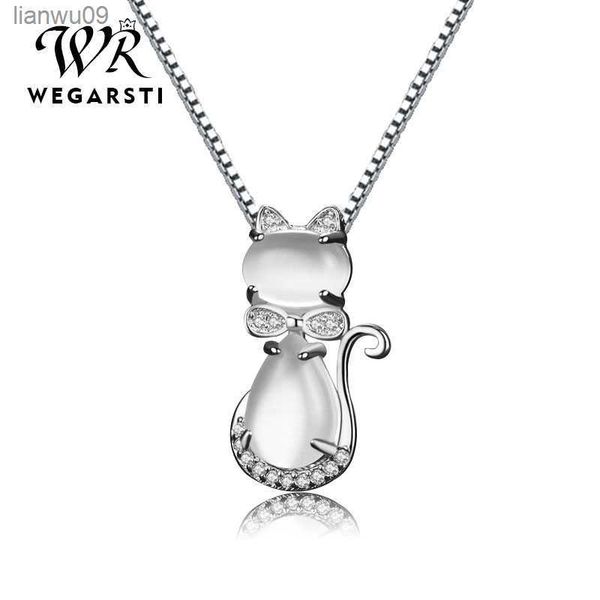 wegarsti 925 silver rose quartzs gem stone cat pendant necklace for women romantic gemstone engagement anniversary gifts l230704
wegarsti 925 silver rose quartzs gem stone cat pendant necklace for women romantic gemstone engagement anniversary gifts l230704