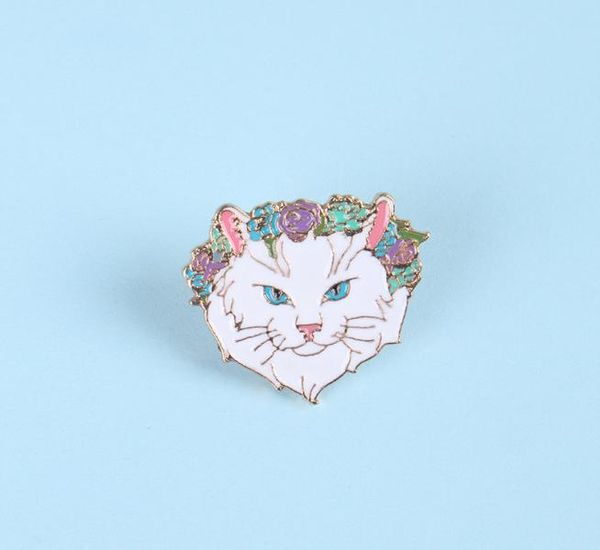 fashion elegant white garland cat metal enamel brooch cartoon cute animal badge trendy lapel backpack jewelry accessories gift5271213, Blue
fashion elegant white garland cat metal enamel brooch cartoon cute animal badge trendy lapel backpack jewelry accessories gift5271213, Blue