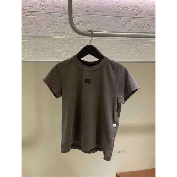women's t shirts cotton tshirt summer wang letter print short sleeve slim t-shirts high street tees, White
women's t shirts cotton tshirt summer wang letter print short sleeve slim t-shirts high street tees, White