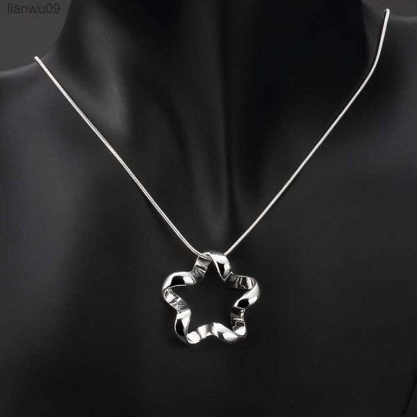 fashion 925 sterling silver necklace for women jewelry classic creative stars pendant christmas gifts wedding l230704
fashion 925 sterling silver necklace for women jewelry classic creative stars pendant christmas gifts wedding l230704
