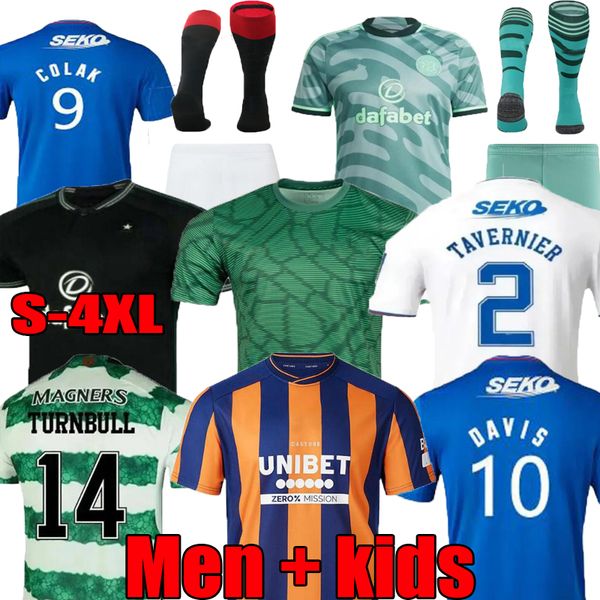 23 24 scotland glasgow rangers soccer jerseys 2023 2024 third kyogo home blue sakala kent tavernier morelos colak hogan football shirt men k, Black;yellow
23 24 scotland glasgow rangers soccer jerseys 2023 2024 third kyogo home blue sakala kent tavernier morelos colak hogan football shirt men k, Black;yellow