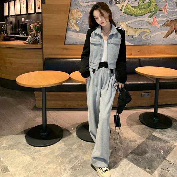 women's two piece pants autumn tracksuit women set korea zip up drawstring sweatpants casual solid sportswear female suit, White
women's two piece pants autumn tracksuit women set korea zip up drawstring sweatpants casual solid sportswear female suit, White
