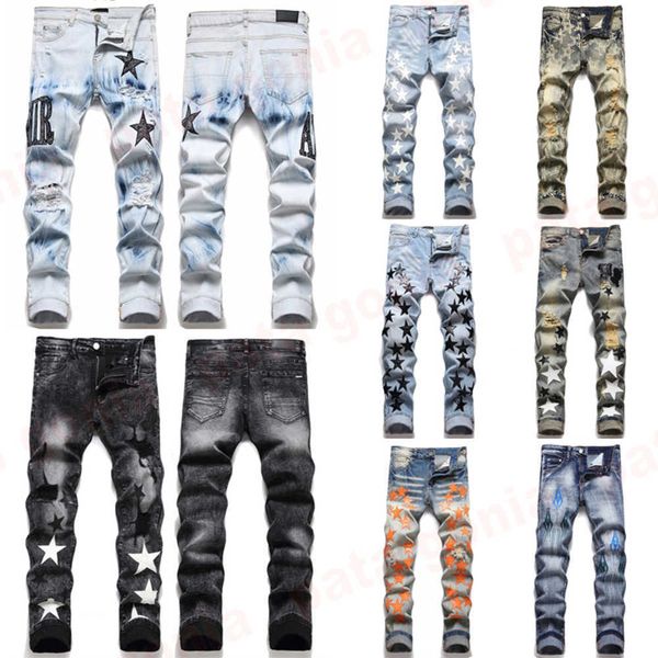 mens designer jeans fashion european america style jean hombre letter star embroidery pants patchwork ripped for motorcycle pant skinnywptbk, Blue
mens designer jeans fashion european america style jean hombre letter star embroidery pants patchwork ripped for motorcycle pant skinnywptbk, Blue