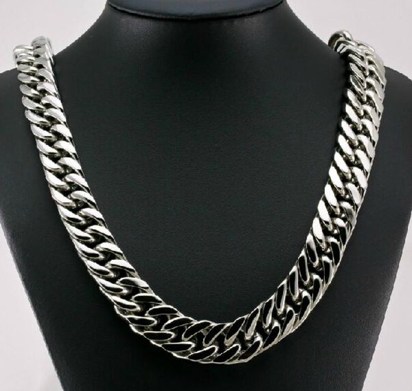 new style cool men jewelry 15mm 24039039 huge large stainless steel heavy chunky curb link necklace chain for xmas holiday2482550, Silver
new style cool men jewelry 15mm 24039039 huge large stainless steel heavy chunky curb link necklace chain for xmas holiday2482550, Silver