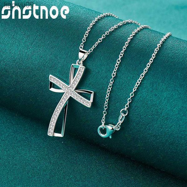 925 sterling silver 1630 inch chain aaa zircon cross pendant necklace for women engagement wedding gift fashion charm jewelry l230704
925 sterling silver 1630 inch chain aaa zircon cross pendant necklace for women engagement wedding gift fashion charm jewelry l230704