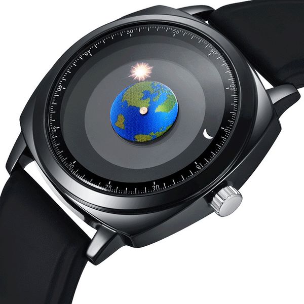 wristwatches addies fashion personality creative rotation earth watch silicone leather quartz sport watches men women watch relogio masculin, Slivery;brown
wristwatches addies fashion personality creative rotation earth watch silicone leather quartz sport watches men women watch relogio masculin, Slivery;brown