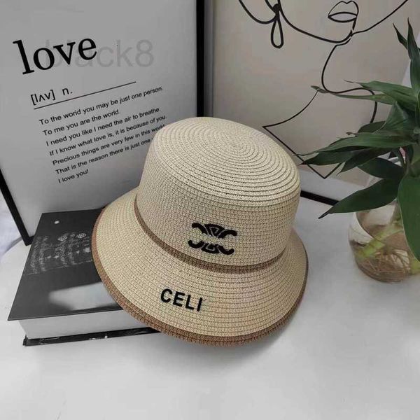stingy brim hats designer new triumphal arch wrapped letter straw woven empty bucket hat women's summer sunscreen sunshade fashion vers, Blue;gray
stingy brim hats designer new triumphal arch wrapped letter straw woven empty bucket hat women's summer sunscreen sunshade fashion vers, Blue;gray