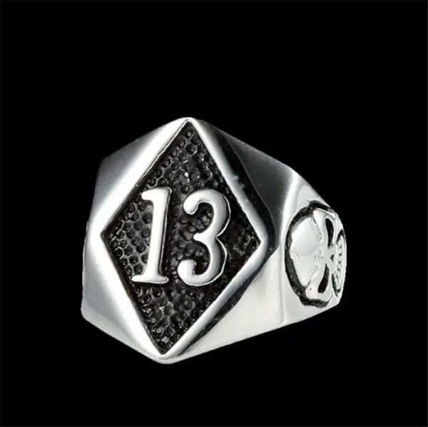 1pc worldwide lucky luc ring 316l stainless steel band party fashion jewelry number 13 ring3480023, Silver
1pc worldwide lucky luc ring 316l stainless steel band party fashion jewelry number 13 ring3480023, Silver