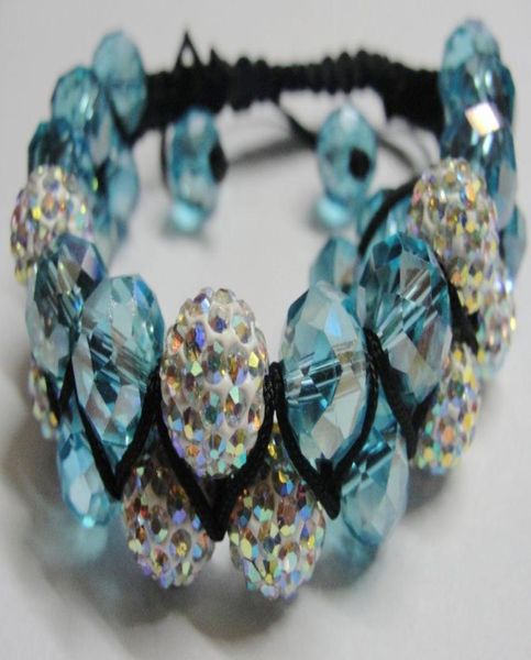 5pcs fashion double row crystal disco ball 9pcs handmade cord bracelet2479772, Black
5pcs fashion double row crystal disco ball 9pcs handmade cord bracelet2479772, Black