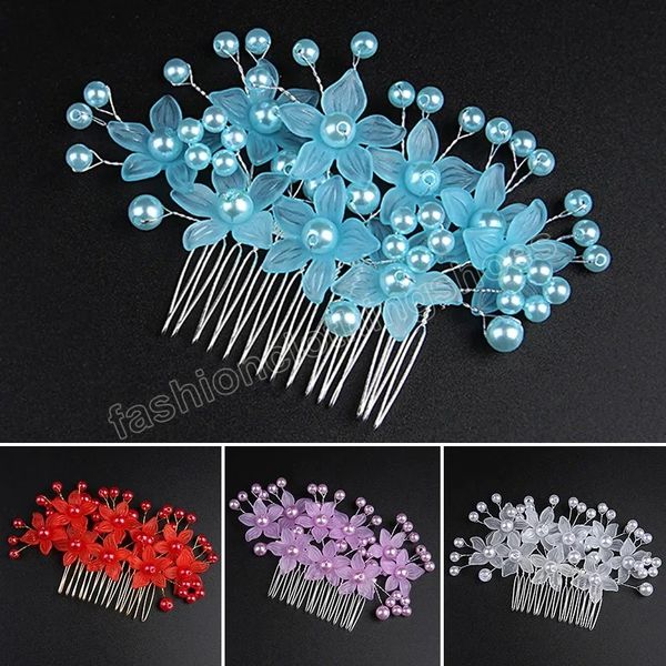 new bridal pearl flower hair comb wedding hair accessories hairpins women elegant hairgrips hairclip headdress hair jewelry, Slivery;white
new bridal pearl flower hair comb wedding hair accessories hairpins women elegant hairgrips hairclip headdress hair jewelry, Slivery;white