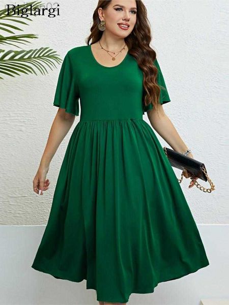 basic casual dresses plus size summer midi dress women elegant ruffle pleated split ladies dresses casual fashion woman dress 2023 hkd230807, Black;gray
basic casual dresses plus size summer midi dress women elegant ruffle pleated split ladies dresses casual fashion woman dress 2023 hkd230807, Black;gray