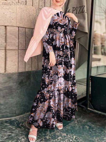 basic casual dresses zanzea women's summer elegant ruffle sundress vintage abaya hijab dress robe femme fashion floral print long sleev, Black;gray
basic casual dresses zanzea women's summer elegant ruffle sundress vintage abaya hijab dress robe femme fashion floral print long sleev, Black;gray
