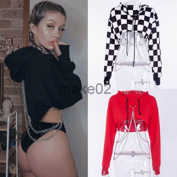 women's hoodies sweatshirts women hooded cut off front sweatshirt hoodie crop jumper pullover party x0807, Black
women's hoodies sweatshirts women hooded cut off front sweatshirt hoodie crop jumper pullover party x0807, Black