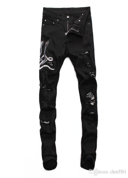 2020 brand mens jeans distressed ripped biker jeans slim fit motorcycle biker denim jeans fashion designer pants2154455, Blue
2020 brand mens jeans distressed ripped biker jeans slim fit motorcycle biker denim jeans fashion designer pants2154455, Blue