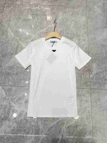 women's t-shirt designer p family 23 summer new casual simple triangle logo thin short sleeve t-shirt y4cs, White
women's t-shirt designer p family 23 summer new casual simple triangle logo thin short sleeve t-shirt y4cs, White
