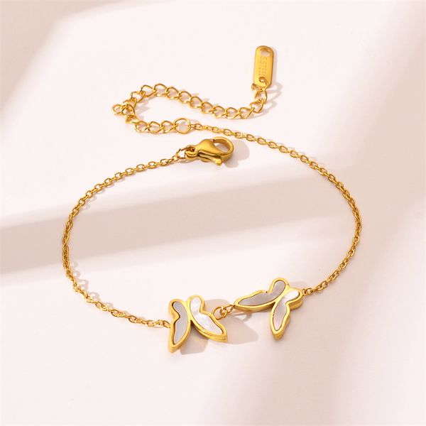 classic design 18k gold butterfly charm bracelet stainless steel jewelry for women gift, Golden;silver
classic design 18k gold butterfly charm bracelet stainless steel jewelry for women gift, Golden;silver