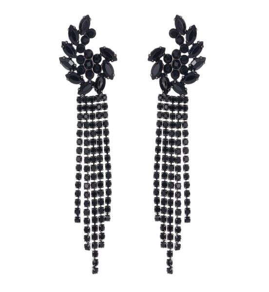 shiny black rhinestone long tassel wedding dangle earring for women luxury crystal drop earrings jewelry gift4505417, Silver
shiny black rhinestone long tassel wedding dangle earring for women luxury crystal drop earrings jewelry gift4505417, Silver