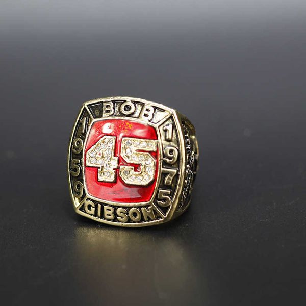 mlb hall of fame championship ring 1959 1975 star bob gibson front 45 numbers, Silver
mlb hall of fame championship ring 1959 1975 star bob gibson front 45 numbers, Silver