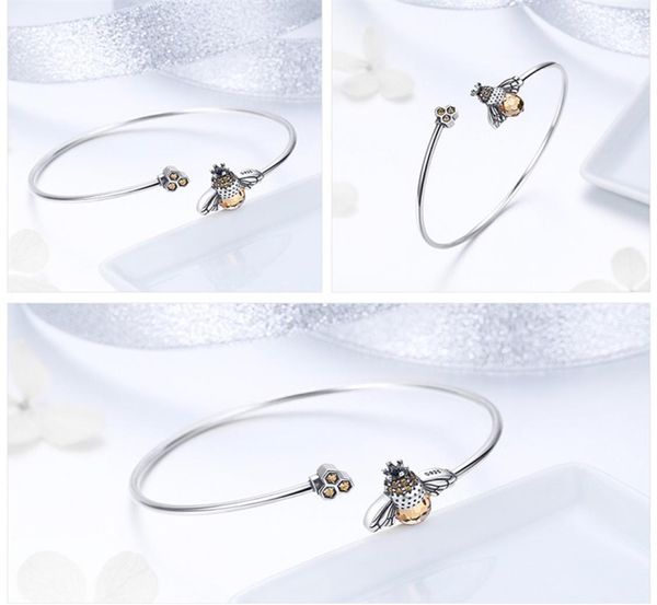 bamoer 925 sterling silver crystal bee and honeycomb women silver bracelets bangles for women sterling silver jewelry scb104 1086 4692010, Golden;silver
bamoer 925 sterling silver crystal bee and honeycomb women silver bracelets bangles for women sterling silver jewelry scb104 1086 4692010, Golden;silver