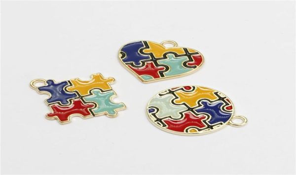 18pcs enamel autism pendant drop oil charms colorful jewelry making diy handmade craft puzzle piece for bracelet earrings gift diy7907236, Bronze;silver
18pcs enamel autism pendant drop oil charms colorful jewelry making diy handmade craft puzzle piece for bracelet earrings gift diy7907236, Bronze;silver