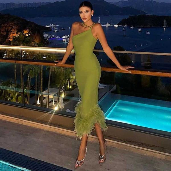 basic casual dresses women feather evening dress one shoulder sleeveless backless party dress fashion slim waist nightclub dresses hkd230807, Black;gray
basic casual dresses women feather evening dress one shoulder sleeveless backless party dress fashion slim waist nightclub dresses hkd230807, Black;gray