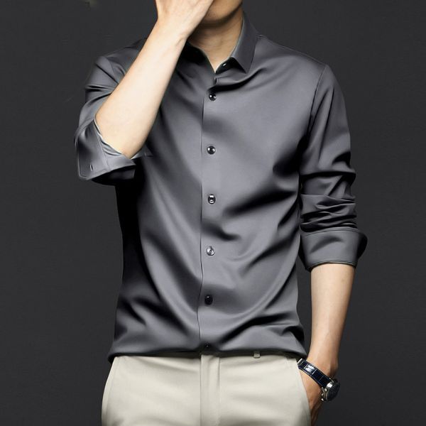 men's casual shirts 6xl large solid men's short sleeve shirt summer ice silk non iron luxury long sleeve business casual fit wrink, White;black
men's casual shirts 6xl large solid men's short sleeve shirt summer ice silk non iron luxury long sleeve business casual fit wrink, White;black