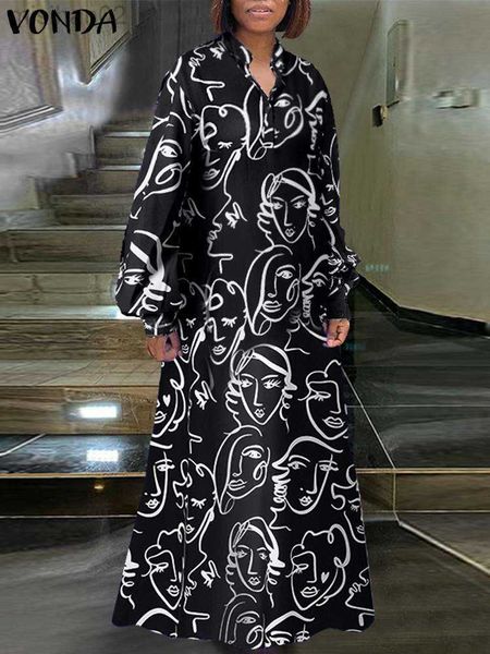 basic casual dresses plus size 5xl vonda kaftan maxi dress women bohemian printed dress stand collar long lantern sleeve party vestido casua, Black;gray
basic casual dresses plus size 5xl vonda kaftan maxi dress women bohemian printed dress stand collar long lantern sleeve party vestido casua, Black;gray
