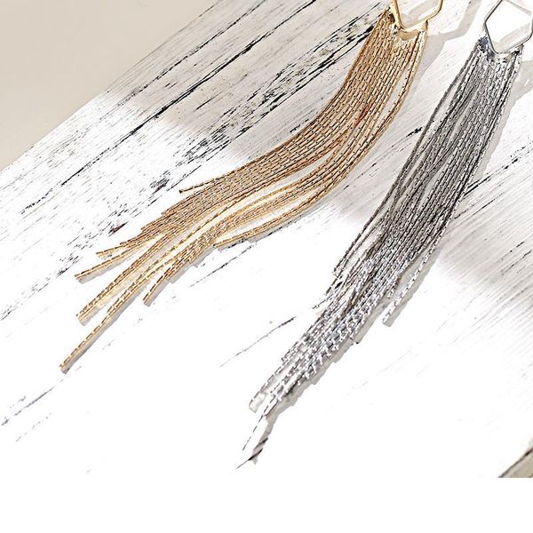long tassel earrings korean personality earrings simple earrings fashion net red fairy earrings, Silver
long tassel earrings korean personality earrings simple earrings fashion net red fairy earrings, Silver