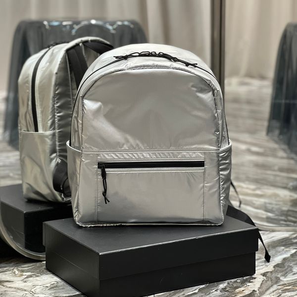 designer backpack fashion men travel backpack classic silver printed nylon match leather adjustable padded shoulder strap school bag backpac
designer backpack fashion men travel backpack classic silver printed nylon match leather adjustable padded shoulder strap school bag backpac