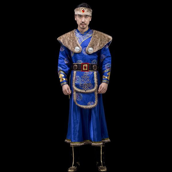 national dance stage wear mongolian clothing for men grassland fancy performance dress asian folk dancer costume, Black;red
national dance stage wear mongolian clothing for men grassland fancy performance dress asian folk dancer costume, Black;red