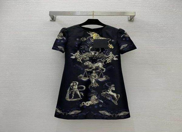 designer dress 2023 new spring summer o neck short sleeve print fashion milan dress brand same style dresses 0217-69984663, Black;pink
designer dress 2023 new spring summer o neck short sleeve print fashion milan dress brand same style dresses 0217-69984663, Black;pink