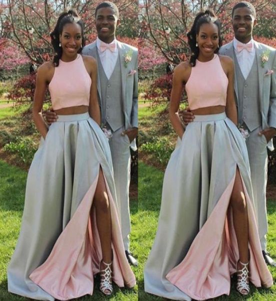 fashion two pieces prom dresses long formal two tone blush pink silver evening party gowns with split and pockets8543988, Black
fashion two pieces prom dresses long formal two tone blush pink silver evening party gowns with split and pockets8543988, Black