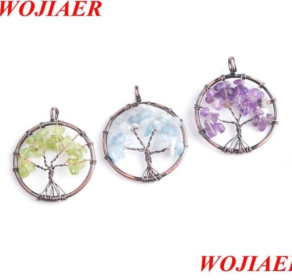pendant necklaces wojiaer ancient copper tree of life pendant crystal stone chip beads wire wrapped bead women gifts diy j jewelsh8260646, Silver
pendant necklaces wojiaer ancient copper tree of life pendant crystal stone chip beads wire wrapped bead women gifts diy j jewelsh8260646, Silver