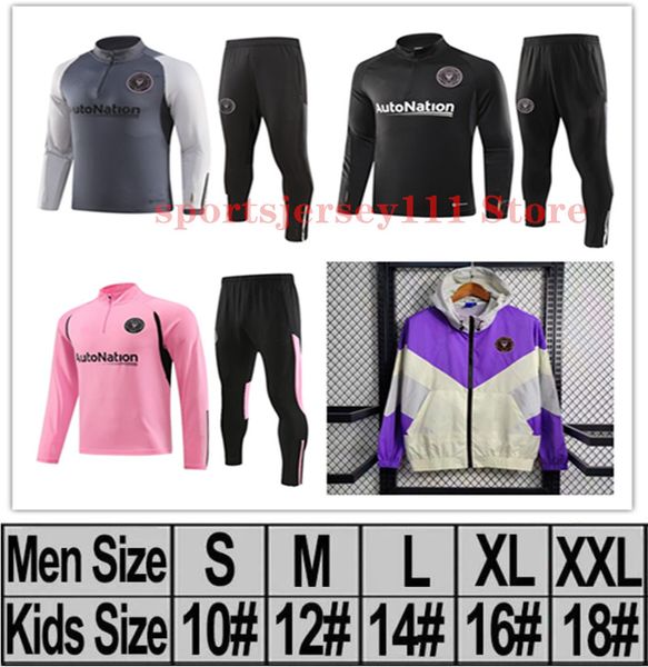 23 24 inter miami tracksuit beckham messis soccer jerseys 2023 2024 matuidi football shirts trapp fc inter miami training suit sportswear tr, Black
23 24 inter miami tracksuit beckham messis soccer jerseys 2023 2024 matuidi football shirts trapp fc inter miami training suit sportswear tr, Black
