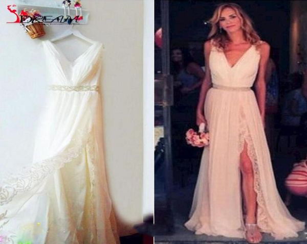 2019 boho v neck wedding dresses white ivory chiffon lace side split country style bridal gown beach wedding dresses ba8190667
2019 boho v neck wedding dresses white ivory chiffon lace side split country style bridal gown beach wedding dresses ba8190667