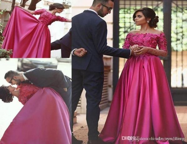 2019 arabic dubai islamic muslim fuchsia evening dress long sleeves formal holiday wear prom party gown custom made plus size3043510, Black;red
2019 arabic dubai islamic muslim fuchsia evening dress long sleeves formal holiday wear prom party gown custom made plus size3043510, Black;red